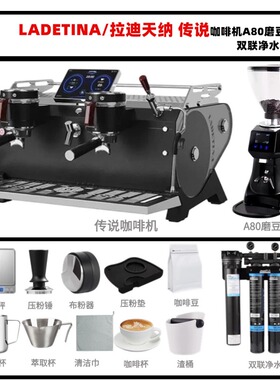 大正LADETINA/拉迪天纳 传说咖啡机 双头商用半自动咖啡机 饱和式