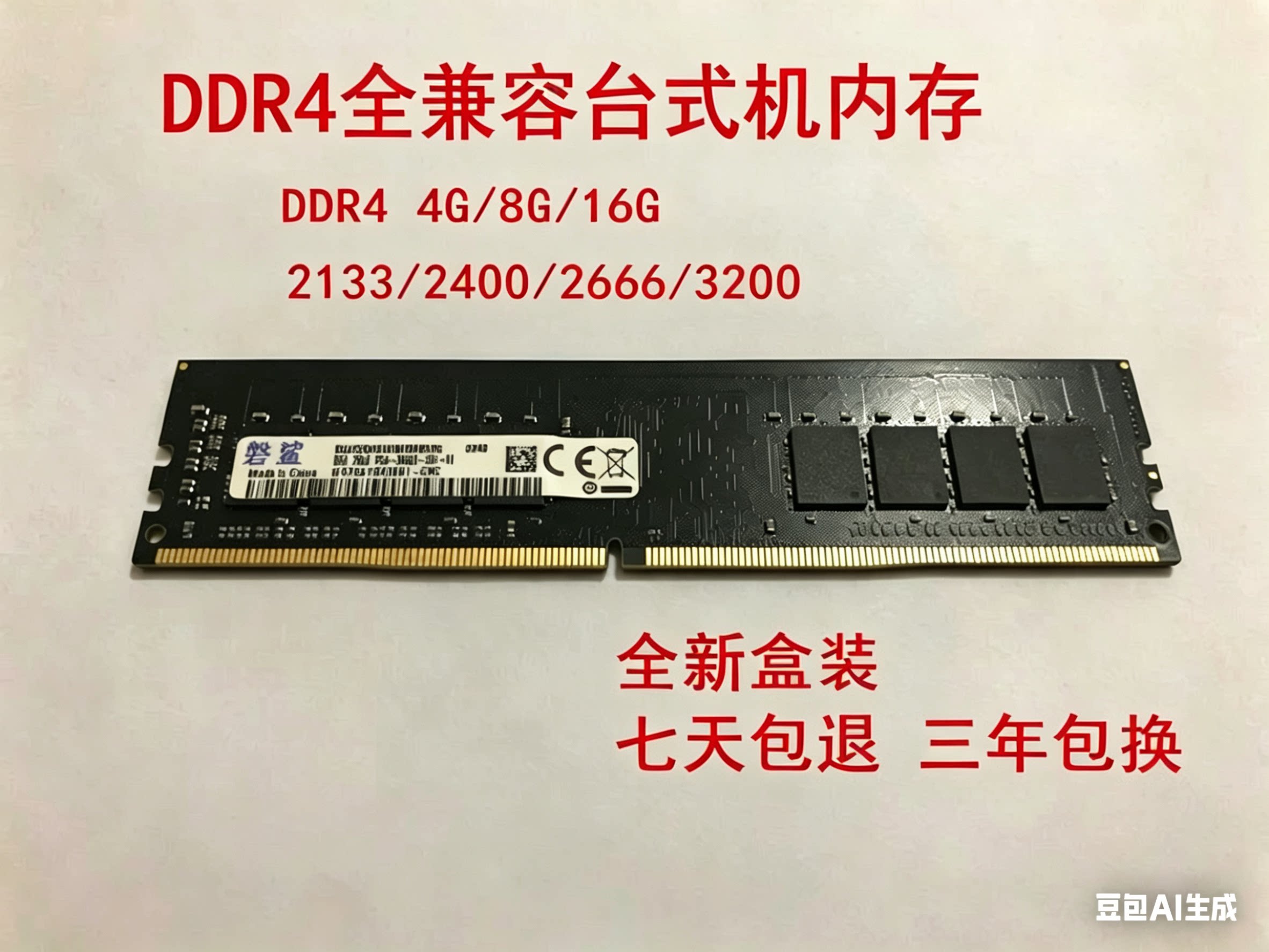全新三星镁光现代芯片台式机内存DDR4 8G 16G 32G 3200 2666 2400