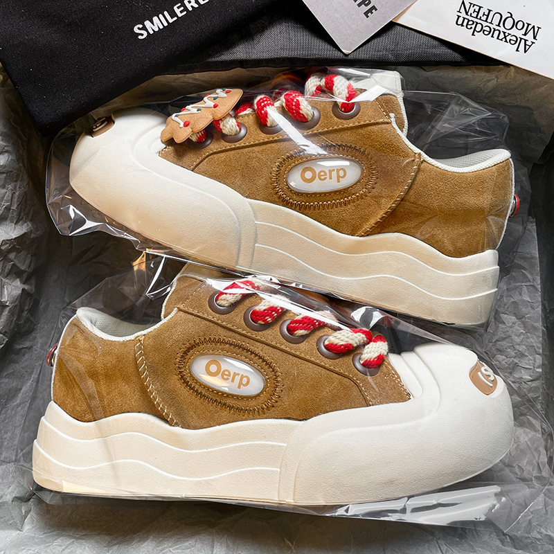 丑萌大头鞋女款厚底增高