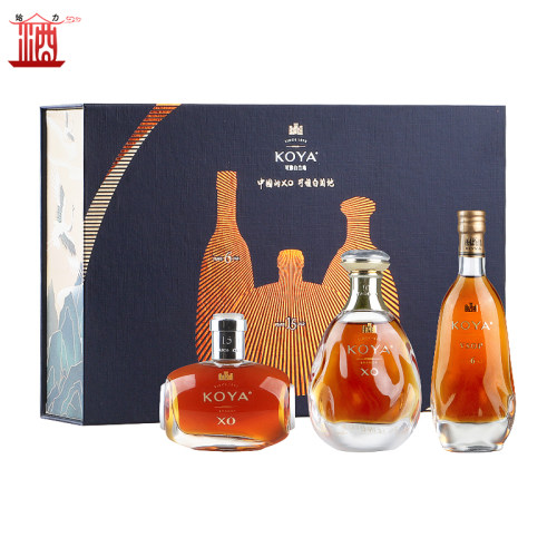 张裕可雅白兰地礼盒 40度桶藏6年+10年+15年 非卖品小酒100ml*3瓶