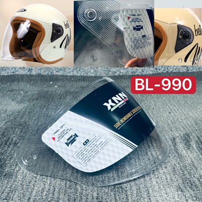 头盔镜片 xnn BL-990 高清强化透明镜片防摔防刮 镜片不通用