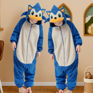 刺猬索尼克cos服音速小子衣服儿童可爱搞怪角色扮演服装动漫亲子4