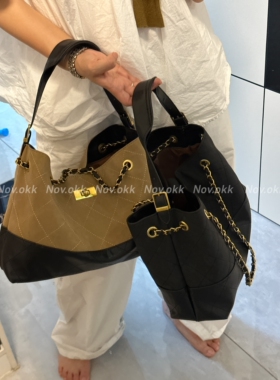 菱格链条包复古流浪单肩斜挎包百搭精致香风托特包韩版潮包女手提