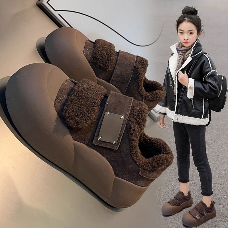 女童棉鞋2025冬季新款保暖加绒板鞋儿童加厚大棉鞋中大童毛毛鞋潮,童鞋/婴儿鞋/亲子鞋,棉鞋,淘宝优惠券,粉丝福利购,淘宝优惠卷