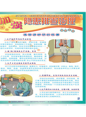 挂图 2015年安全月加强隐患排查治理宣教挂图 HAT217