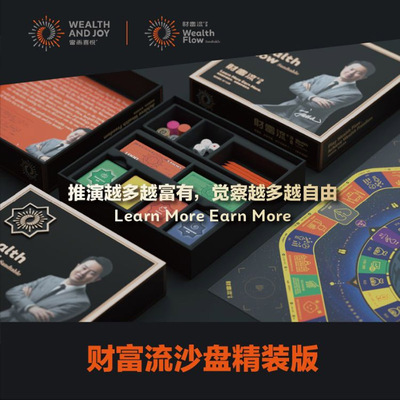 财富流沙盘精装版现金流升级游戏财富流教练精装版