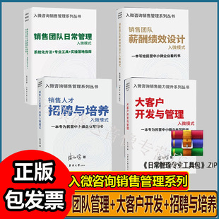 销售团队日常管理招聘与培养大客户开发与管理薪酬绩效设计全4册
