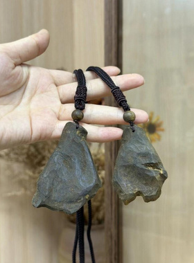 天然茂名奇楠母树包头挂坠平安无