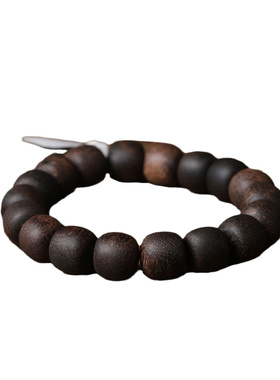 越南芽庄白奇楠沉香手串天然桶珠