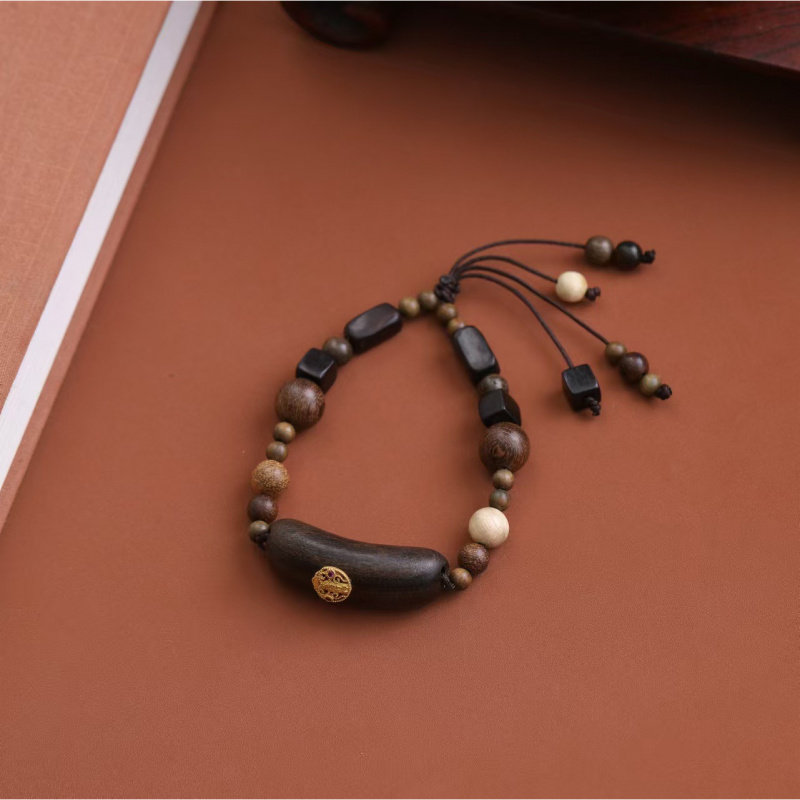 复古中式多宝手编绳半镯黑檀奶香木阴沉木金丝檀多宝民族风手串,饰品/流行首饰/时尚饰品新,手饰/手串,淘宝优惠券,粉丝福利购,淘宝优惠卷