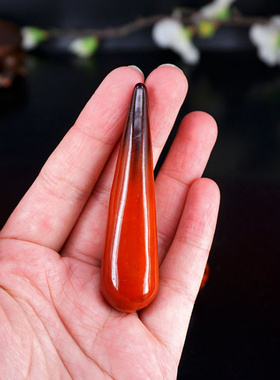 藏式天然西藏牦牛红牛牛角尖牛角