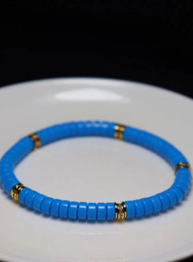 藏式湖北十堰绿松石高瓷秦古蓝隔