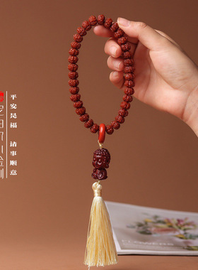 尼泊尔小金刚手串飞碟梅花五瓣老