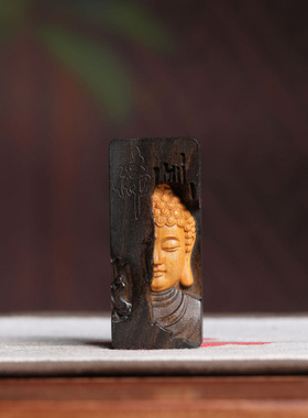 工厂批发沉香木雕观音如来情侣款