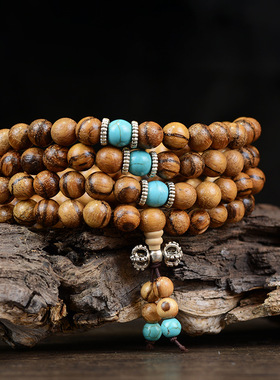 紫光檀黑花梨沉香木檀木佛珠108