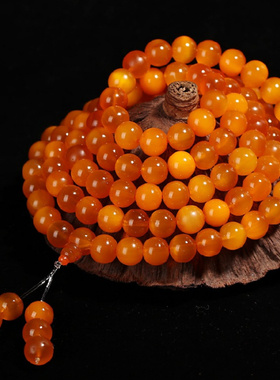 藏式天然黄金甲山龟壳108圆珠佛