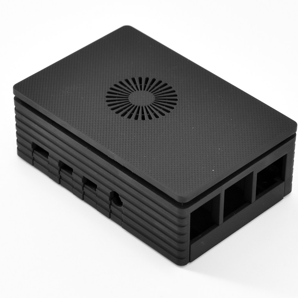 适用于树莓派4b外壳 带风扇raspberry pi4注塑散热保护壳配件盒子