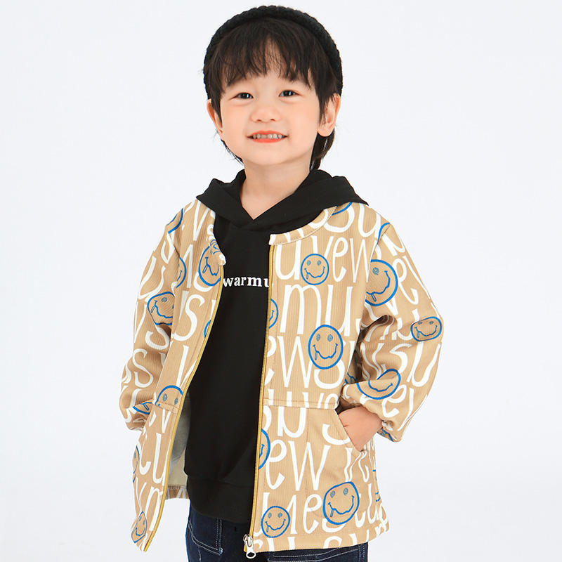秋冬儿童洋气灯芯绒防脏罩衣