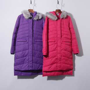 连帽前短后长帽子毛领可拆卸棉衣中长款羽绒棉服冬季高级感小众