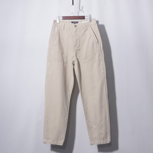 卡其小直筒女士高腰直筒宽松老爹牛仔裤 清凉 纯棉宽松薄夏季