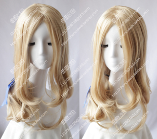 cosplay假发 国拟人 aph 法国 弗朗西斯 淡金色 短卷发 送丝带