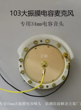 103麦克风话筒莱维特440 540大振膜电容麦克风音头咪头原音质99%