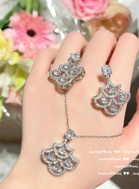 孔雀羽毛泪滴天使手链