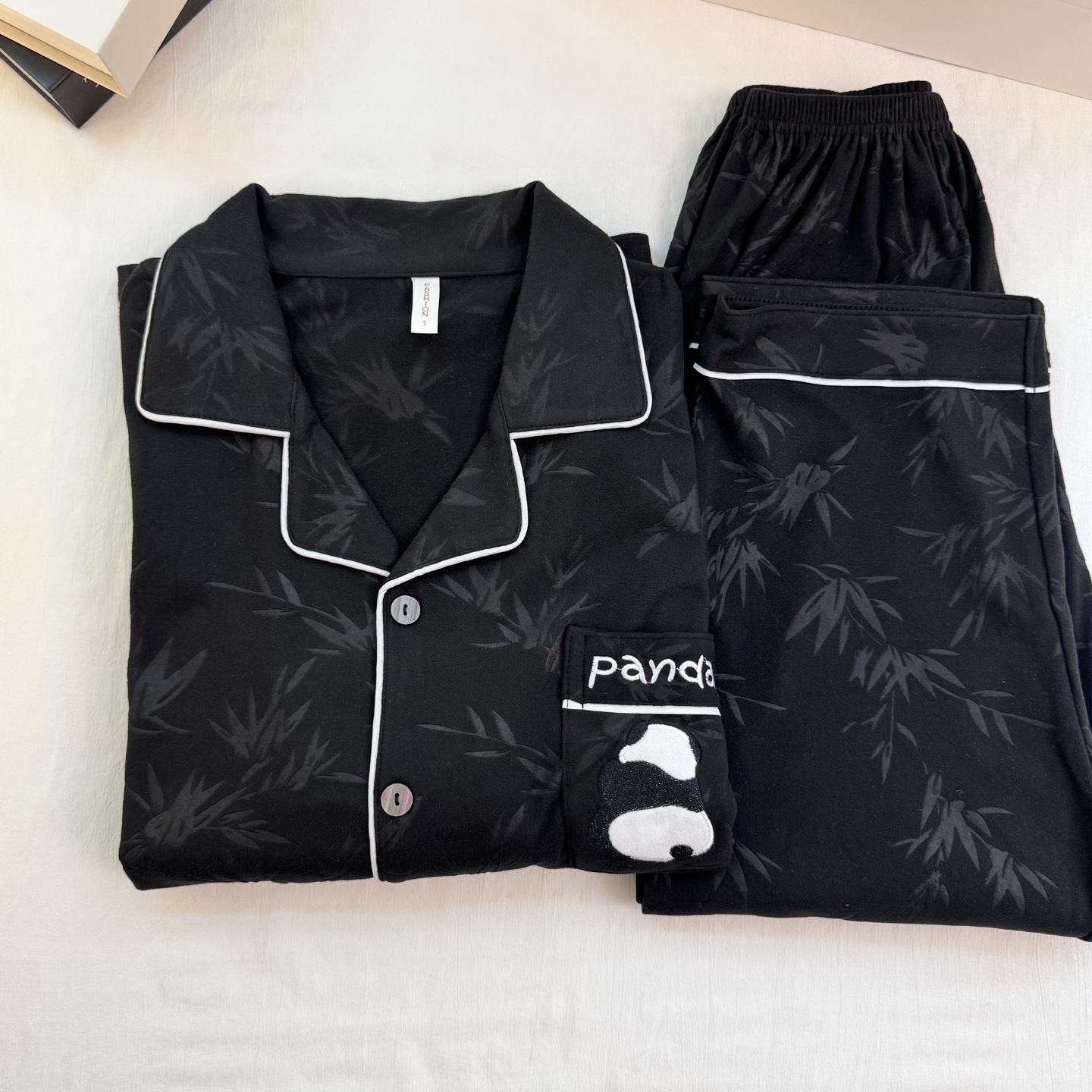 秋冬季双面德绒睡衣男2025新款熊猫卡通可爱海岛绒加厚保暖家居服