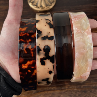 法式气质醋酸发箍女高级感轻奢发饰饰品高颅顶带齿宽头箍头饰