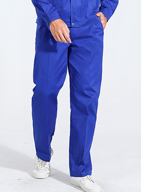 防静电劳保裤男春秋冬季加厚款宽松油田化工石油加油站工作服裤子