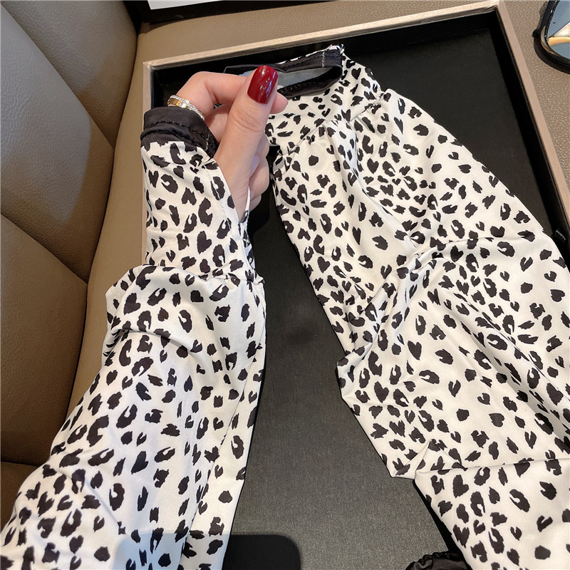 SUNSCREEN SLEEVE SLEEVE WOMENS SUMMER SMALL SPOT ICE SILK GLOVES ANTI-ULTRAVIOLET ARM SLEEVE RIDING DRIVING ARM GUARD SLEEVE