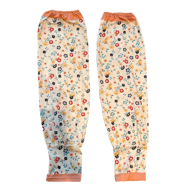 SMALL FLORAL SUNSCREEN ICE SILK SLEEVE SLEEVE FOR WOMEN TO GO OUT ON THE STREET IN SUMMER SUNSHADE SLEEVES ANTI-PURPLE CYCLING ANTI-ULTRAVIOLET ARM GUARDS