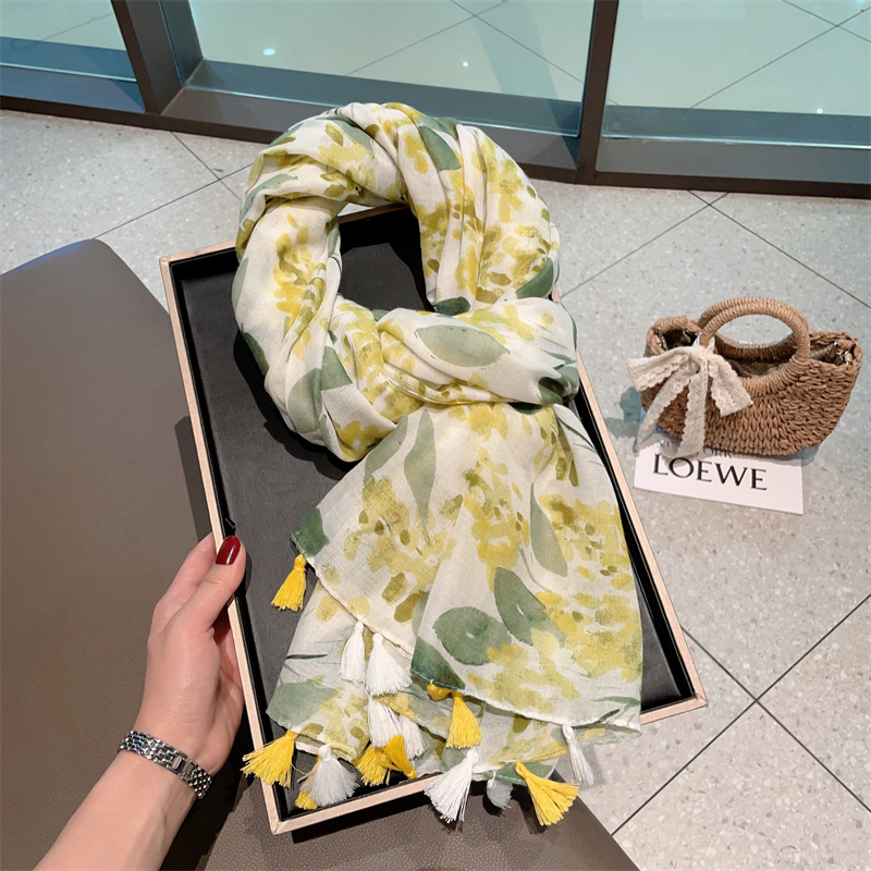 春秋季防晒大披肩女薄款围巾纱巾