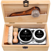 FAMACO鞋 护理亮光油 蜡擦皮鞋 油套装 黑色无色通用真皮保养油抛光鞋