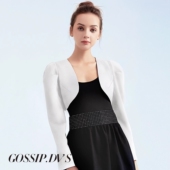 春秋新款 配裙子旗袍高端外搭披肩 坎肩开衫 短外套女公主袖 显瘦时尚