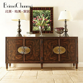 FINE美式 乡村复古做旧装 饰柜金属饰件仿古做旧工艺客厅餐厅收纳柜