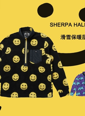 大连极速 2223新款 Airblaster单板滑雪保暖层抓绒衣紫色滑雪装备