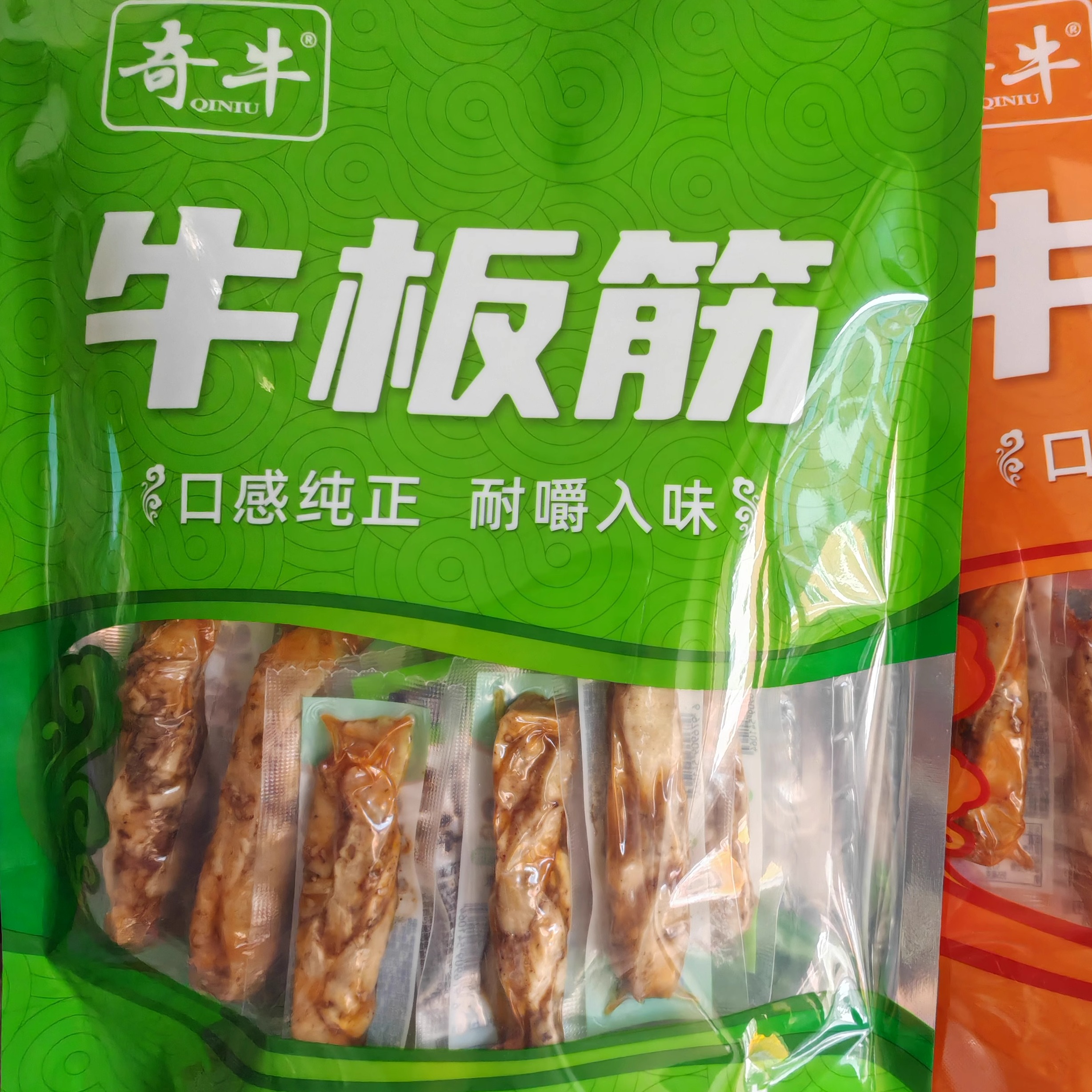 奇牛牛板筋内蒙特产牛板筋烧烤味香辣味250g500g
