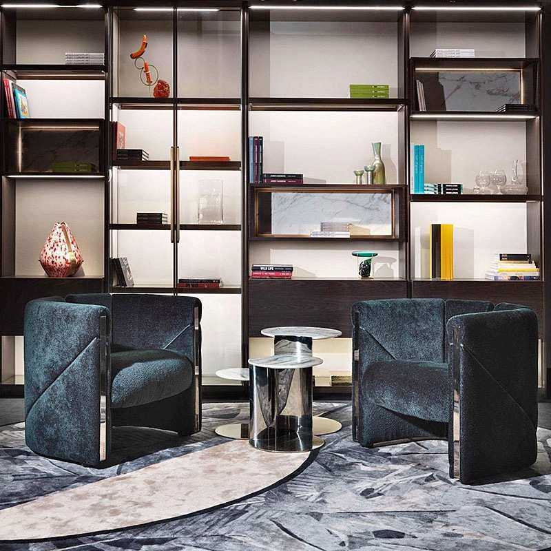 意式轻奢沙发椅后现代酒店接待椅别墅客厅家用单人扶手休闲椅,3C数码配件,USB灯,淘宝优惠券,粉丝福利购,淘宝优惠卷