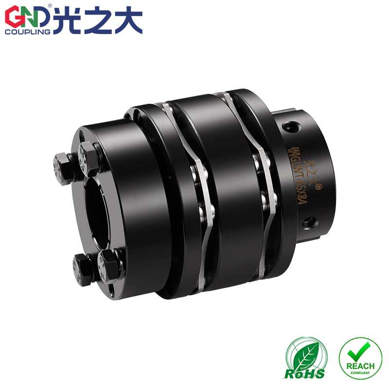 光之大GND大扭矩8螺丝双膜片连接器单台阶胀套联轴器GLWT-56*75
