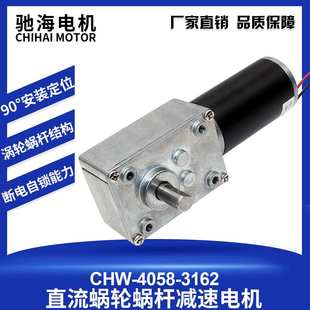GY4058涡轮蜗杆31ZY微型直流电机炒菜机大力矩直角减速马达12V24V