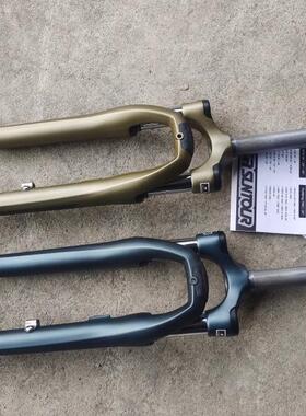 700C公路死飞车避震前叉 台厂三拓直管28.6*179mm有牙C夹油簧前叉