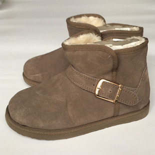 甜美青年时尚 2022冬季 38码 加绒平底短筒女靴子35 保暖雪地靴 新款