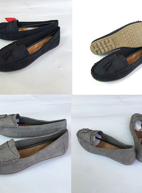 2024春夏外贸原单 女单鞋 蓝 灰色大码41 42 43 44 45休闲 懒人鞋