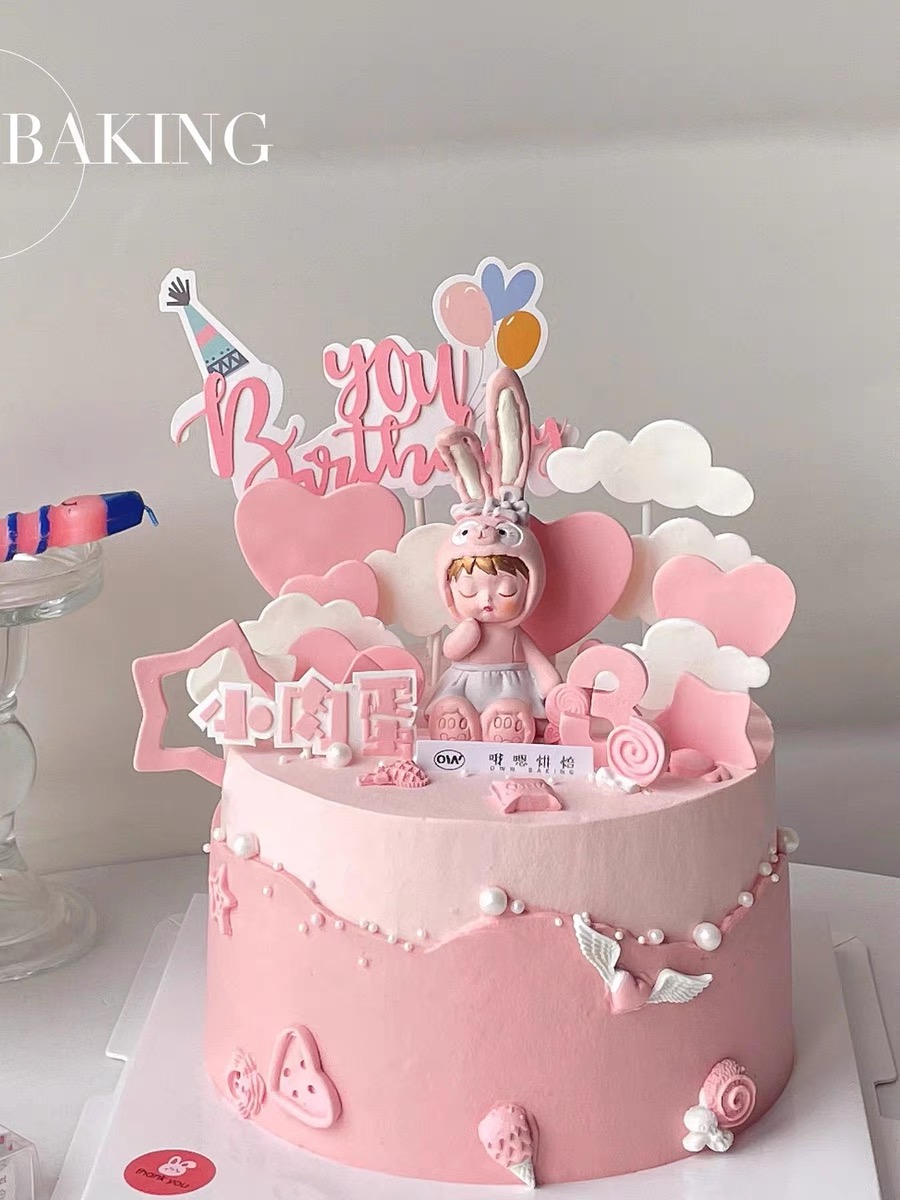 小兔子周岁兔宝宝1岁生日插件