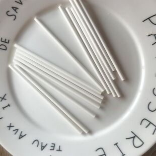 白色塑料星空棒棒糖棍子蛋糕糖果巧克力棒奶酪饼干烘焙DIY棒子