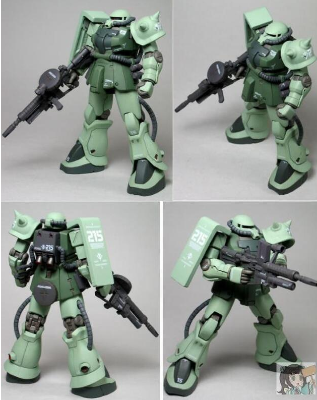 bandai FIX 3005B MS-06D MS-06F2 ZAKU 扎古F2/ 沙漠陆战扎古