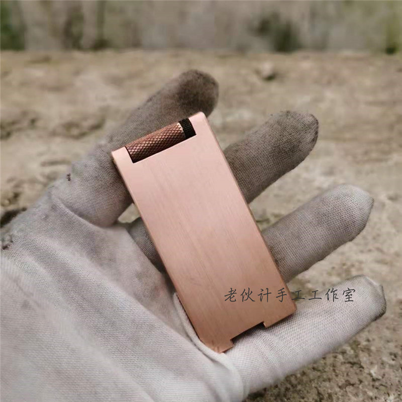 老伙计手工纯紫铜煤油20天打火机