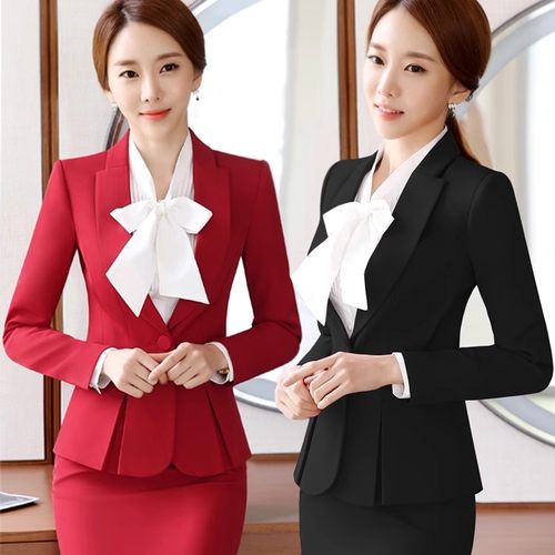 职业套装女美容院珠宝酒店工作服