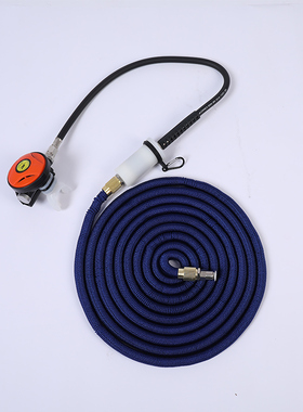 猎宇过滤器配件咬嘴潜水呼吸器二级头进气管伸缩管15米背带装备